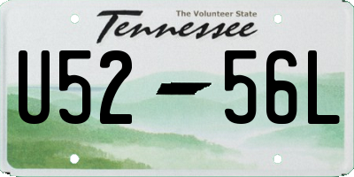 TN license plate U5256L
