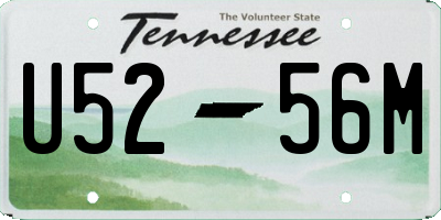 TN license plate U5256M