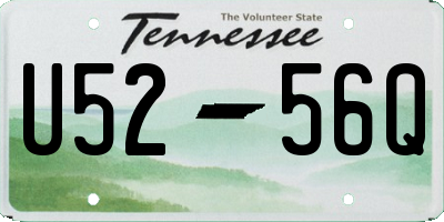 TN license plate U5256Q
