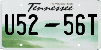 TN license plate U5256T