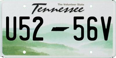TN license plate U5256V