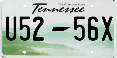 TN license plate U5256X