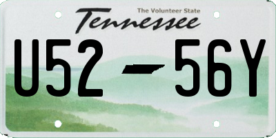 TN license plate U5256Y