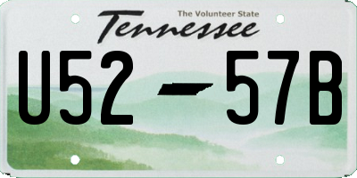 TN license plate U5257B