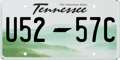 TN license plate U5257C