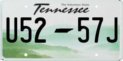 TN license plate U5257J