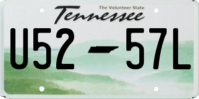 TN license plate U5257L