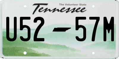 TN license plate U5257M