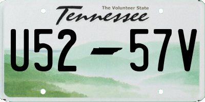 TN license plate U5257V