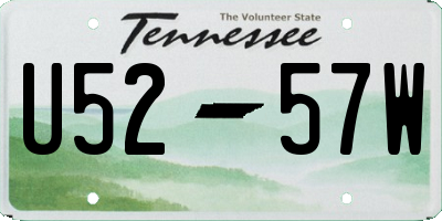 TN license plate U5257W