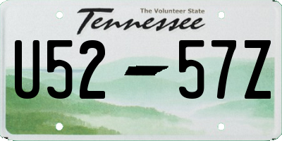 TN license plate U5257Z