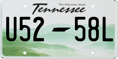TN license plate U5258L