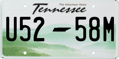 TN license plate U5258M