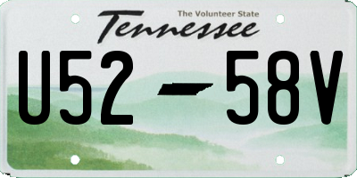 TN license plate U5258V