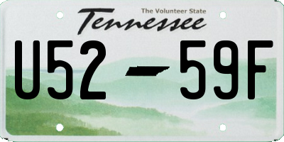 TN license plate U5259F