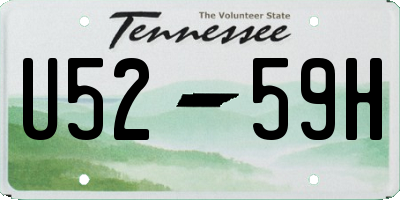 TN license plate U5259H