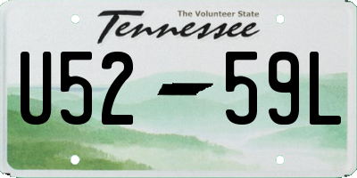 TN license plate U5259L