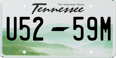TN license plate U5259M