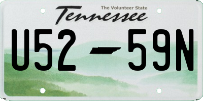 TN license plate U5259N