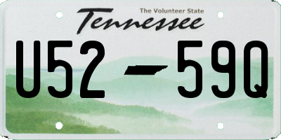 TN license plate U5259Q
