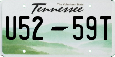 TN license plate U5259T