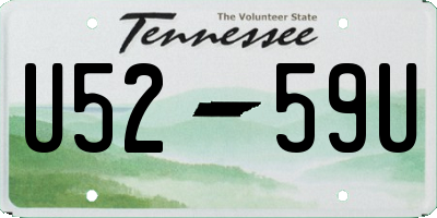 TN license plate U5259U