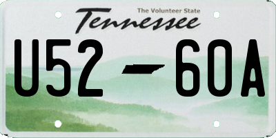 TN license plate U5260A