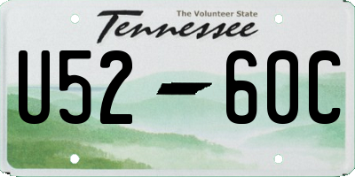 TN license plate U5260C