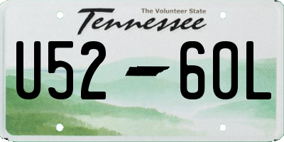 TN license plate U5260L