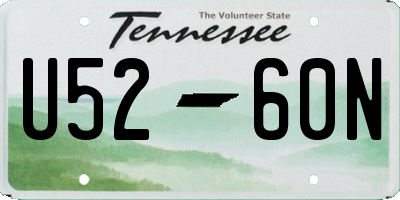 TN license plate U5260N