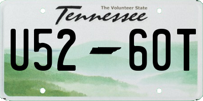 TN license plate U5260T