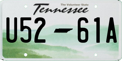 TN license plate U5261A