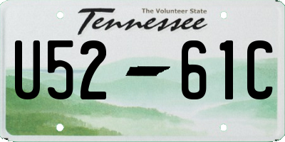 TN license plate U5261C