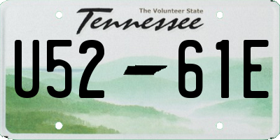 TN license plate U5261E