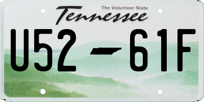 TN license plate U5261F