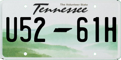 TN license plate U5261H