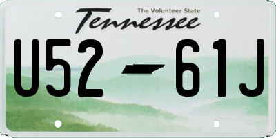 TN license plate U5261J