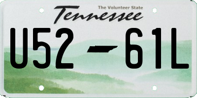 TN license plate U5261L
