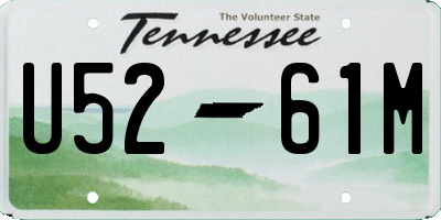 TN license plate U5261M