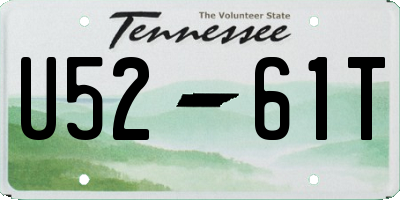 TN license plate U5261T