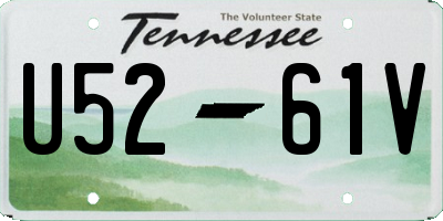 TN license plate U5261V