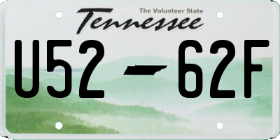 TN license plate U5262F