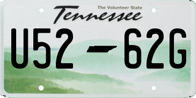 TN license plate U5262G