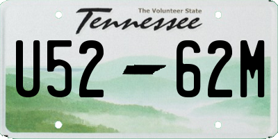 TN license plate U5262M