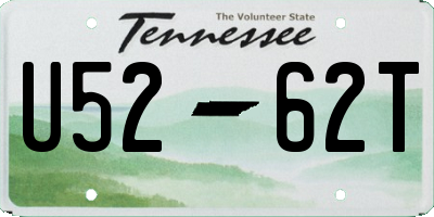 TN license plate U5262T