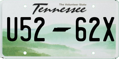 TN license plate U5262X