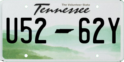 TN license plate U5262Y