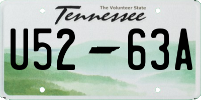 TN license plate U5263A