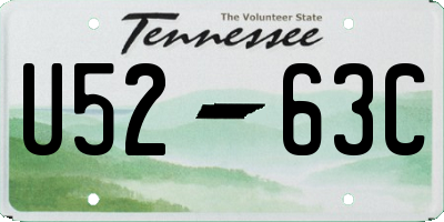 TN license plate U5263C