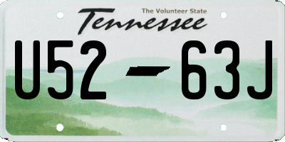 TN license plate U5263J